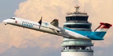 De Havilland Q400 toestel van Luxair (Bron: Luxair)