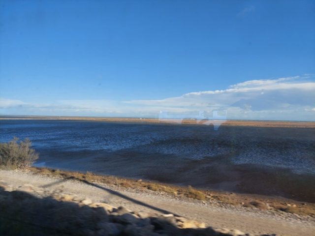 uitzicht vanuit de intercity van Barcelona naar Valencia 