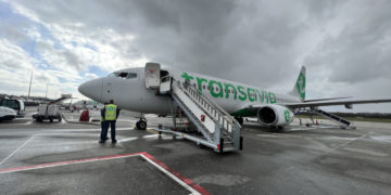 Review Transavia Boeing 737 Economy HV5234 Eindhoven Prague Praag