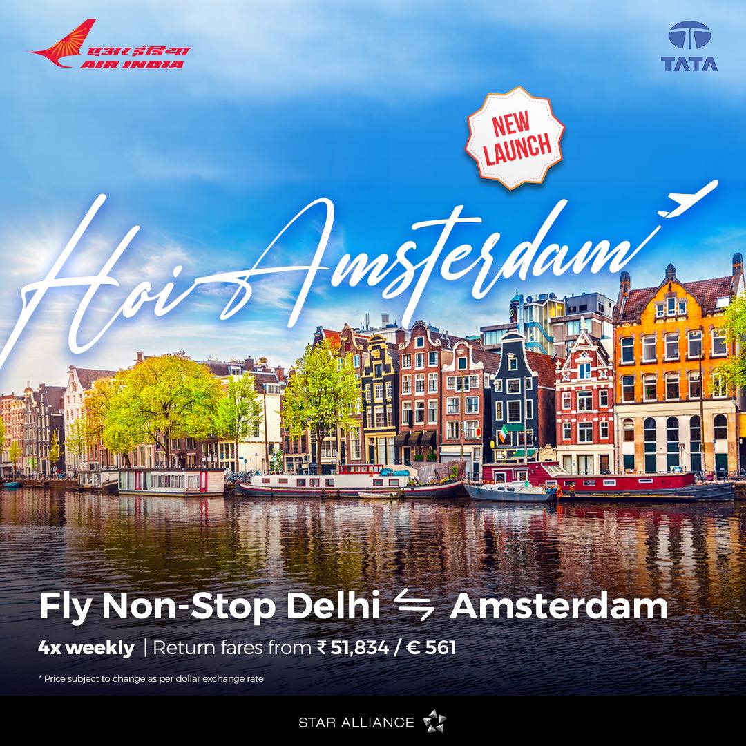 Air India start route tussen Amsterdam en Delhi