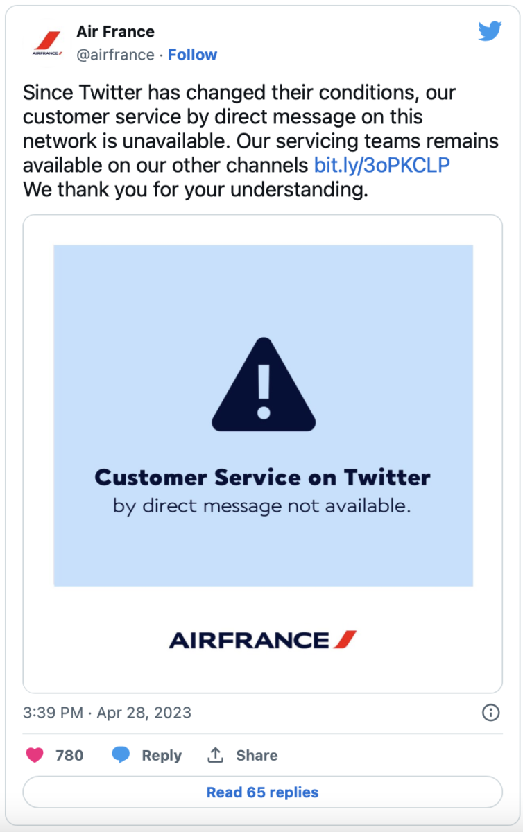 Twitter Air France