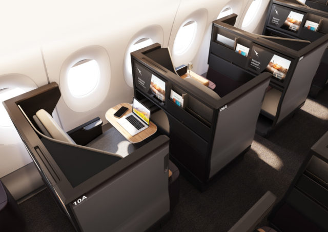 Dit is de nieuwe Qantas cabine op de Airbus A350-1000