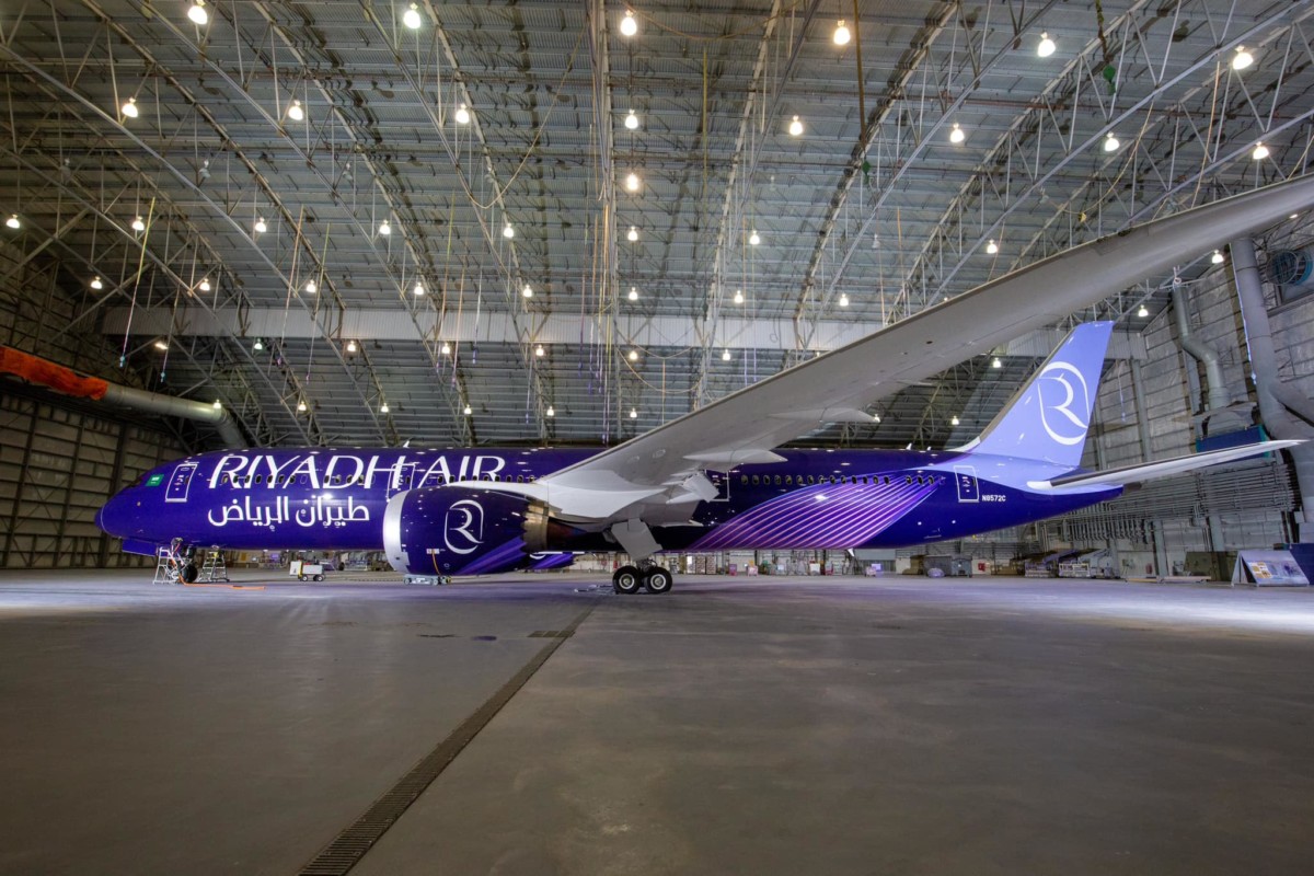 Riyadh Air presenteert eerste Boeing 787-9 met unieke livery