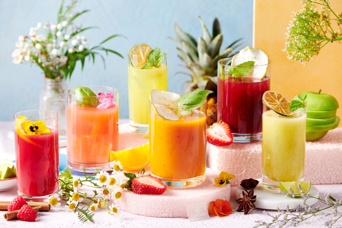 Zomerse mocktails aan boord bij Emirates