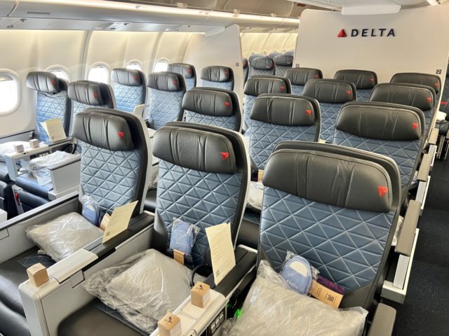 Delta Premium cabine in de Airbus A330-900neo