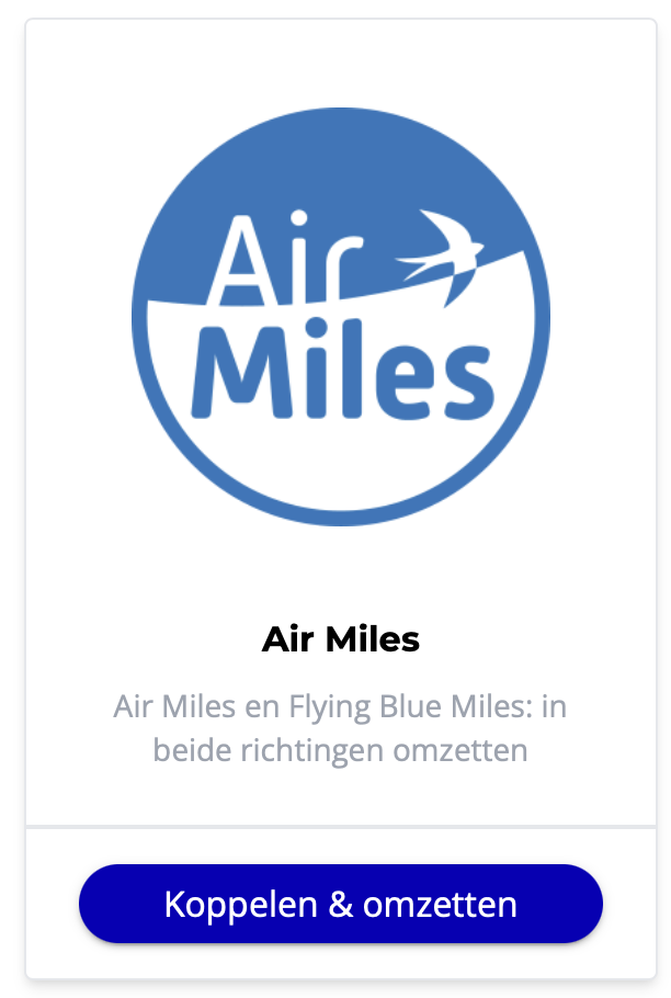 Zo zet je Air Miles om in Flying Blue Miles