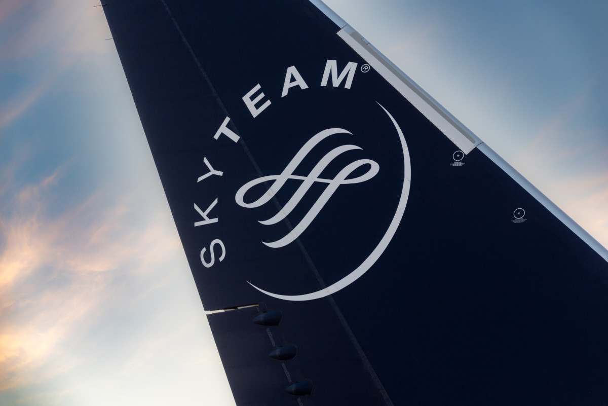 skyteam-livery-logo-airplane Air France-KLM neemt SAS over, stapt over naar SkyTeam