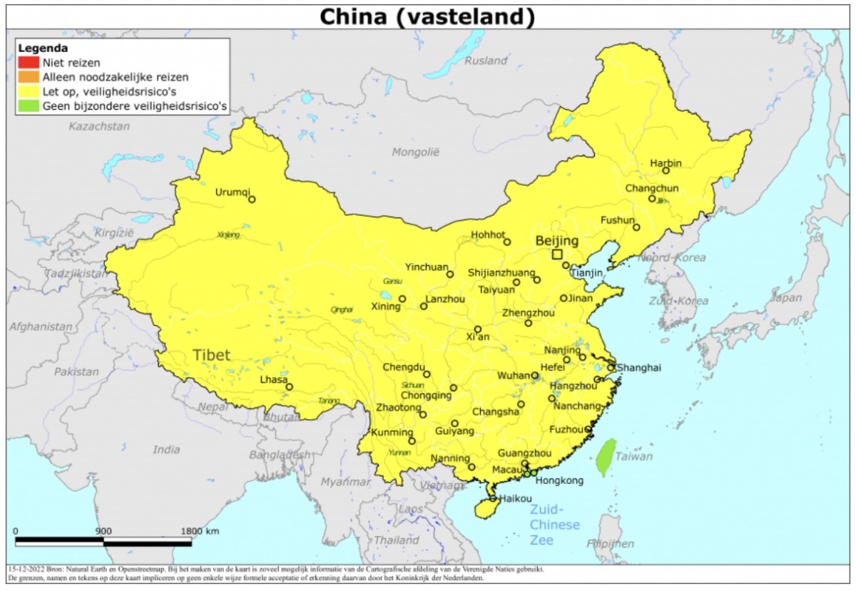 Rijksoverheid Reisadvies China