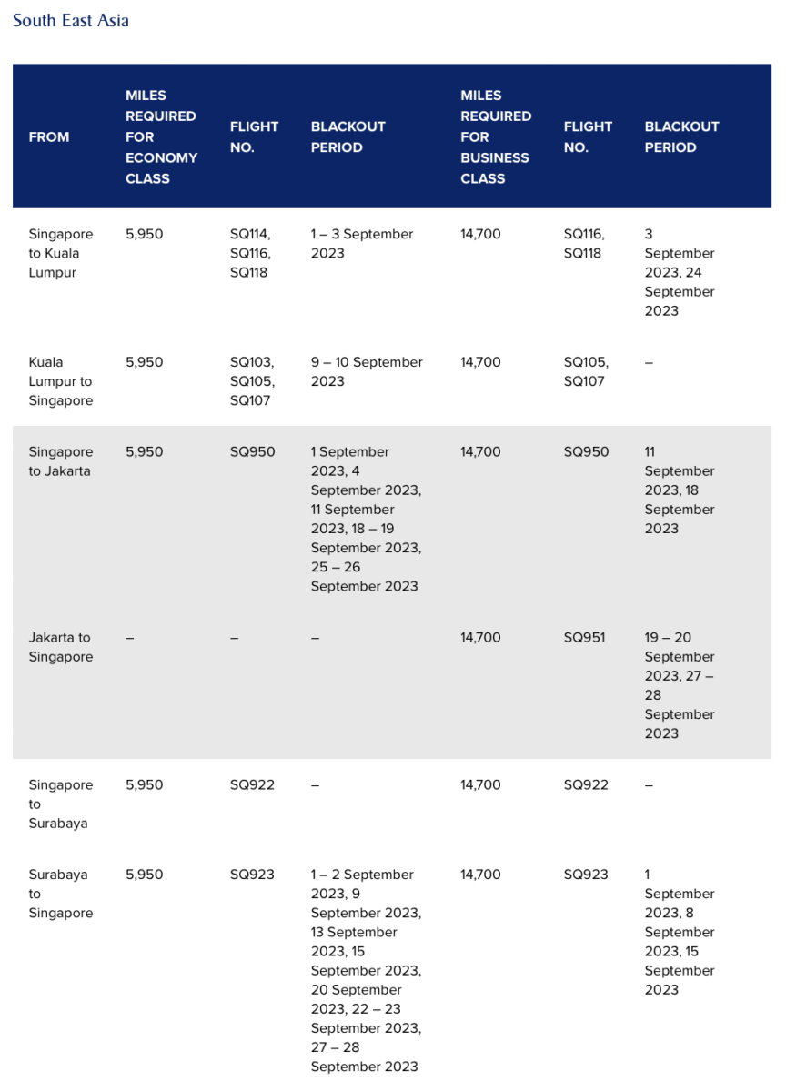 Singapore Airlines, Spontaneous Escapes Augustus 2023