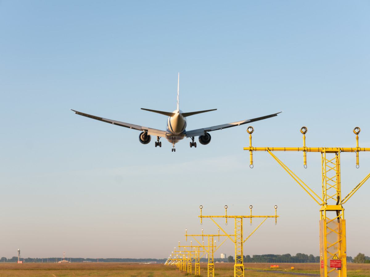 Toestel landt op Schiphol