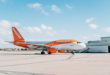 Airbus A319 van easyJet vliegt naar Jersey