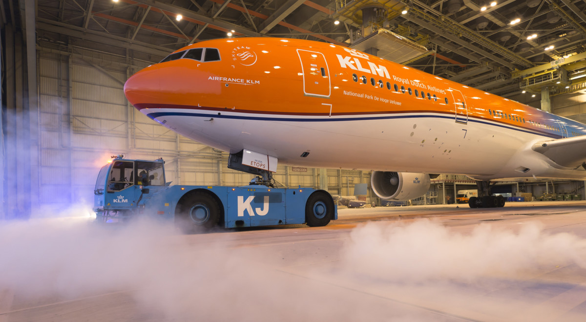 KLM Boeing 777-300ER Orange Pride