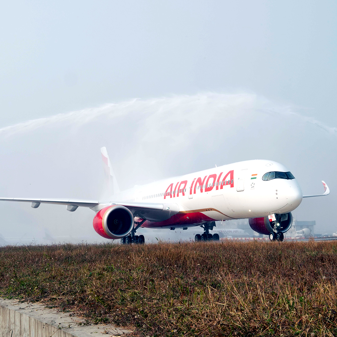 Air India ontvangt eerste A350 met nieuwste livery