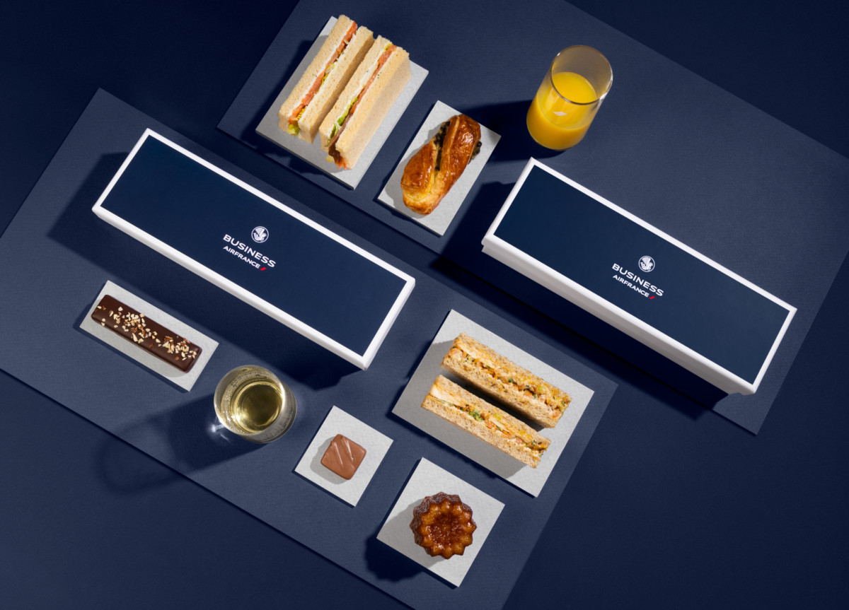 Nieuwe Air France Business Class maaltijden