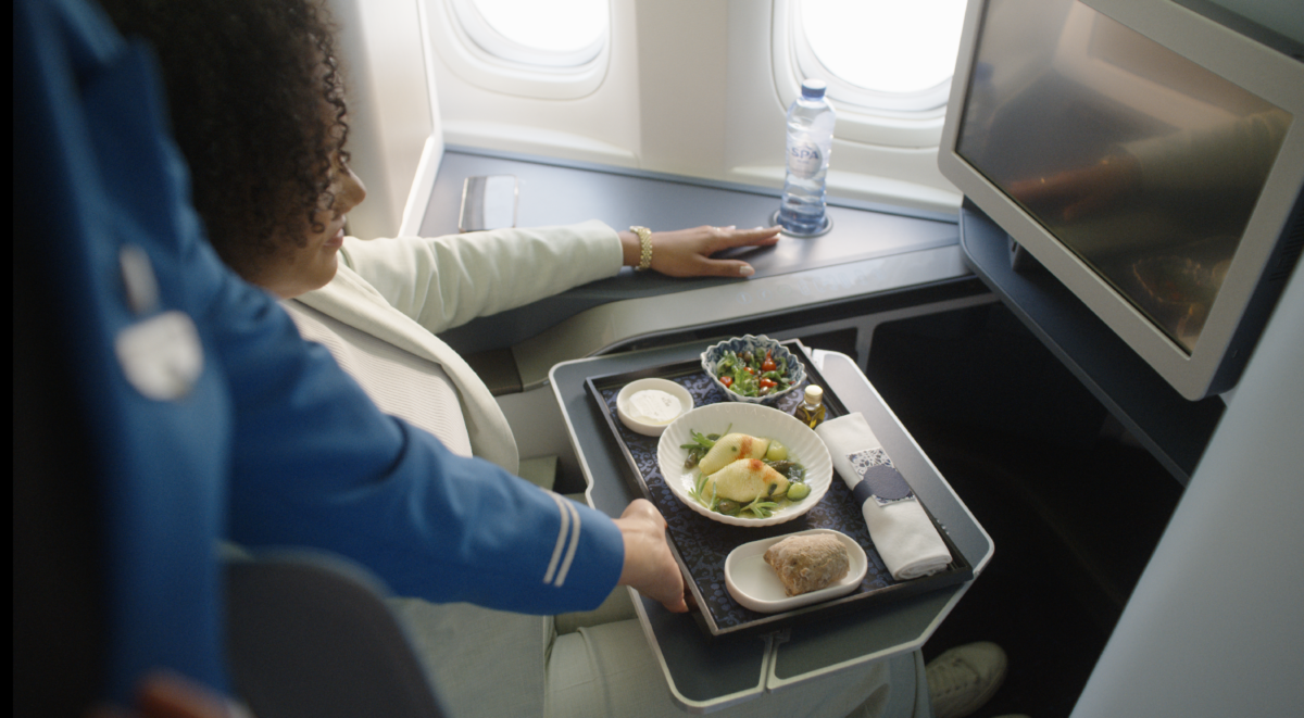 Catering KLM aan boord world business class kunstmatige intelligentie