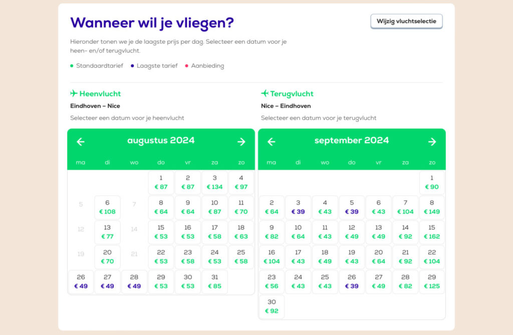 Goedkoopste Transavia vliegtickets