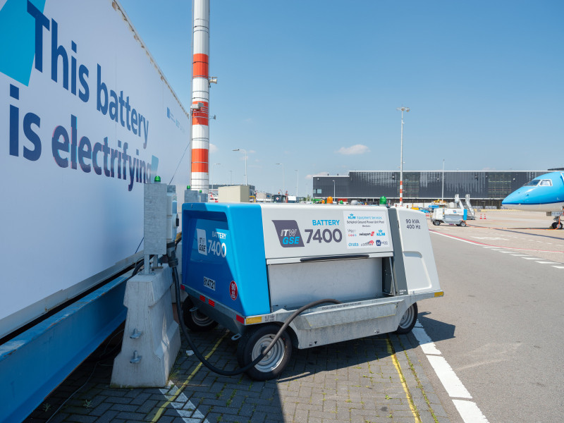 Schiphol test innovatieve superbatterij