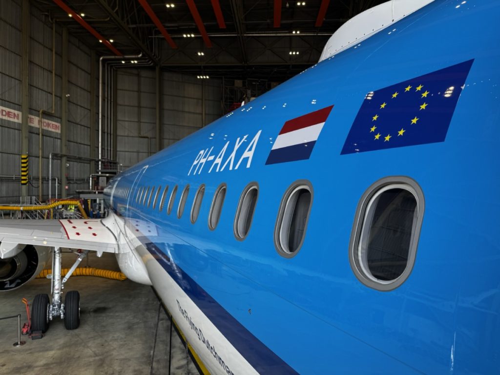 Livery eerste Airbus A321neo van KLM