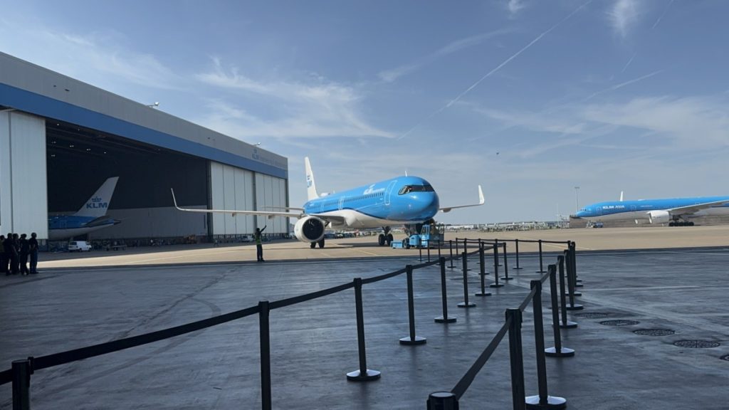 Aankomst eerste Airbus A321neo van KLM