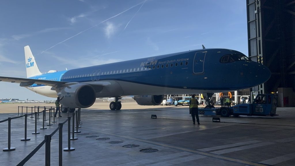 Aankomst eerste Airbus A321neo van KLM