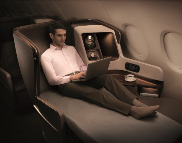 Business Class Boeing 777-300ER Singapore Airlines
