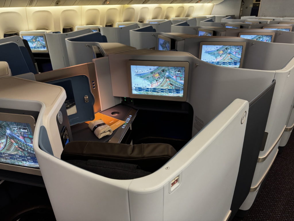 World Business Class KLM in de Boeing 777