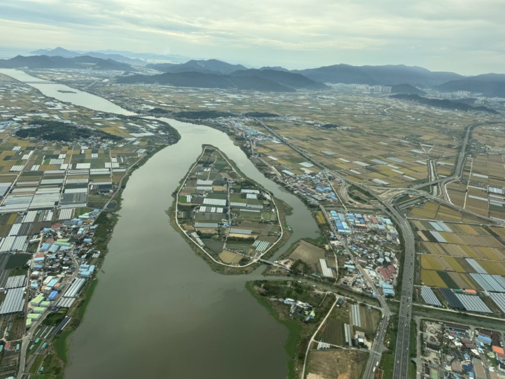 Uitzicht op de omgeving van Busan