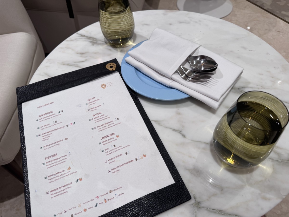 080 Arrival Lounge Bangalore Menu