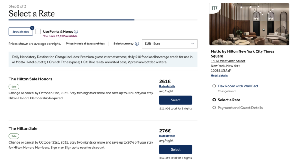 Verblijf met korting bij Motto by Hilton New York Times Square